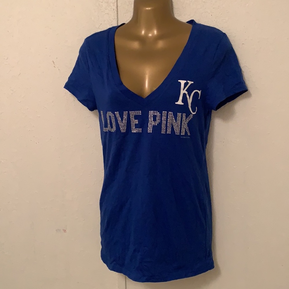 Pink vs royal blue personalized T-shirt